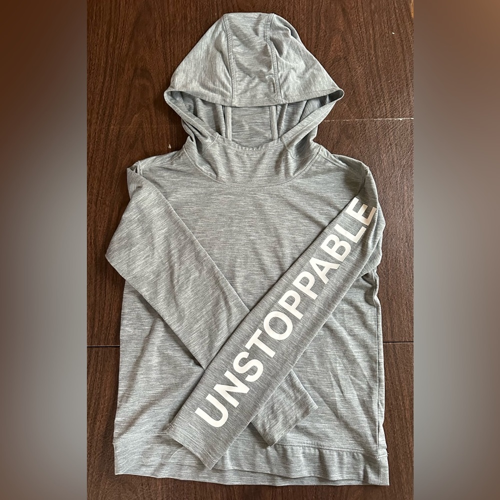 Athleta Girl long sleeve hooded t-shirt